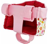 Haba 304109 Doll Bicycle Seat Flower Meadow Doll Seat with Velcro Fastening for Bicycle and Sleigh Doll Accessories for All Haba Dolls Toys from 18 Months Multiple