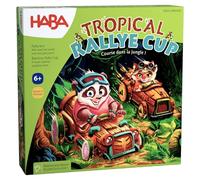Haba Bamboo Rally Cup - Juego de Dados y Bandeja dinámica para niños a Partir de 6 años - con un Cuerno de Madera Rigolo - Interacciones turbulentas con Factor de frustración - 2010883002