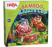HABA Bamboo Rallye Cup - Juego de Mesa de Dados para niños a Partir de 6 años - con bocina de Madera - interacciones turbulentas con Factor de molestia - 2010883001