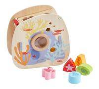 Haba Caja clasificadora de Mundo Submarino - Juego de asignación de Animales Marinos para niños a Partir de 18 Meses, con función de Lupa, Juguete Educativo para Promover la motricidad Fina