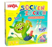 HABA Calcetines para Jugar, edición de Aniversario, Juego Familiar a Partir de 4 años, Incluye Calcetines Reales y Figuras de Madera, edición Especial 20 años, 2011722001