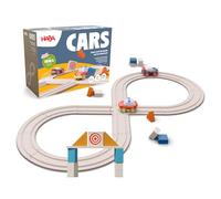 HABA Cars Mi Primer hipódromo - Juego de 27 Piezas con 2 Coches - Sostenible de Madera reciclada y plástico - para niños a Partir de 2 años - 2011834001