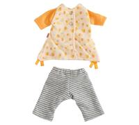 HABA Conjunto de Ropa Summer Feeling - Conjunto de 2 Piezas con Vestido y Leggings para muñecas de Tela de 30 cm - Ropa para muñecas a Partir de 18 Meses - Lavable a 30 °C - 2011861001