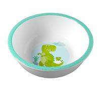 HABA Cuenco infantil de dinosaurios - Práctico cuenco de melamina - Antideslizante - Apto para lavavajillas - Para los fans de dinosaurios a partir de 12 meses - 2012440005