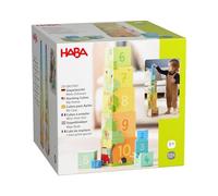HABA Dados apilables Mi casa - Juego de 10 Piezas de cartón Resistente - promueve la motricidad y la comprensión de los números, a Partir de 12 Meses, apilables para Ahorrar Espacio, 2010937001