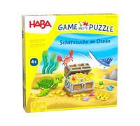 HABA- Animales Marinos Game + Puzzle, Multicolor, 21,9 cm (2011723001)