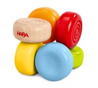 Haba Greifling Drops - Colorido manopla para bebé a Partir de 6 Meses, de Madera con Efectos táctiles, Regalo de Nacimiento - 2012260001