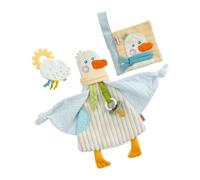 HABA Juego de bebé 3 en 1 de ganso con libro de tela, agarrador y mantillo, tela extrasuave, elementos para descubrir, para niños a partir de 0 años - 2012332001