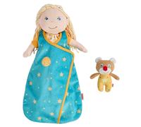 Haba Juego de Dormir para muñecas, Saco de Dormir con minipeluche, para muñecas de 30 cm, Lavable a 30 °C, para niños a Partir de 18 Meses, 2011907001