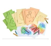 HABA Juego de manualidades para niños - Primera pintura de tarjetas de garabatos Pascua - Cratives Craft para niños a partir de 3 años