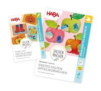 HABA Juego de manualidades Sachenmacher para niños a partir de 3 años - Kit de manualidades para niños con papel, aprender a pegar y plegar, ideal para proyectos creativos de otoño, 2 unidades
