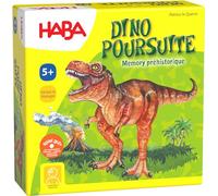 HABA - Juego de Memoria prehistórica, Dino Poursuite (versión en francés)