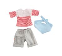 HABA Juego de Ropa AHOI - Conjunto de 3 Piezas para muñecas de 30 cm a Partir de 18 Meses - 2011860001