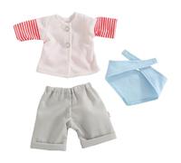 HABA Juego de Ropa AHOI - Conjunto de 3 Piezas para muñecas de Tela de 30 cm - Ropa para muñecas de 18 Meses - Lavable a 30 °C - 2011860001
