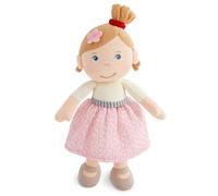HABA Lara - Muñeco de Peluche para bebés y niños pequeños, 25 cm, sin Velcro ni Costuras molestas, Ideal a Partir de 6 Meses, época del bebé, 2011850001
