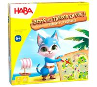 Haba Mapa del Tesoro AHOI! - Aventurero búsqueda del Tesoro y Juego de Dados - Experimenta un Juego de Piratas emocionante con un Barco 3D para Recoger Monedas - 2011824002