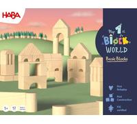 HABA Mi primer mundo de bloques de construcción - Juego de bloques de construcción extra - Bloques de madera a partir de 1 año en colores y formas - Fomenta la creatividad y la motricidad - 2014490001