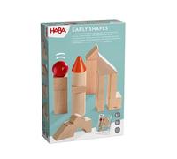 Haba Mis Primeros Bloques de construcción - Kit de iniciación de Bloques de Madera para bebés y niños pequeños a Partir de 1 año, Juguete sostenible para niños y Regalo de Primer cumpleaños
