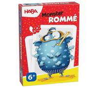 Haba Monster ROMMÉ - Juego de Cartas clásico con diseño de Monstruo Divertido para niños y Adultos a Partir de 6 años, 2013362001