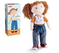 HABA Muñeca Malou - Muñeca de Trapo de 30 cm para Jugar y abrazar - Materiales Suaves y Lavables - Alternativa Ideal a la muñeca de Peluche - Adecuado para niños a Partir de 1,5 años - 2010818001