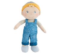 HABA Muñeco de Peluche Lasse - Muñeco de Trapo Suave de 25 cm para bebés y niños pequeños - sin Velcro ni Costuras molestas, Ideal a Partir de 6 Meses bebé - 2011847001