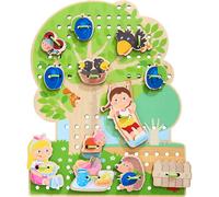 HABA Orchard Hushing Juego para nios Edades 3-5 Azulejos de cordones para el desarrollo de habilidades motoras finas Montessori Learning Toy par