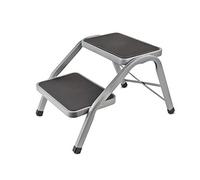 HABA Peldaño de doble escalón, 634 x 381 x 380 mm, recubierto de goma, 4 kg, probado hasta 150 kg, gris (patada)