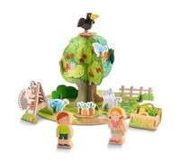 Haba Puzzle 3D Spielwelt Obstgarten - Juego de Mesa para niños a Partir de 3 años - Fomenta la Creatividad y la motricidad Fina - con Cuervo Theo & Friends - 1307178001
