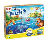 Haba Puzzle ABC: Juego Educativo de Letras y Rompecabezas para niños a | Puzzle ABC de 100 piezas con 26 fichas para la asignación de letras divertidas. Promueve la comprensión del lenguaje y el