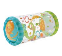 HABA Rollo de confeti para gatear, juguete interactivo para bebés a partir | Tres bolas de colores despiertan la curiosidad a través de sonidos de sonajero y estímulos visuales.