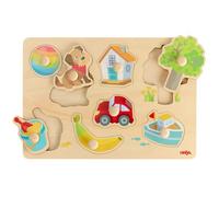HABA- Rompecabezas de Madera, Multicolor (2011813001)