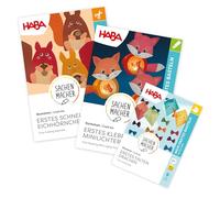 HABA Sachenmacher 2014002 - Kit de manualidades para niños a partir de 3 años, diseño de dragón, ardilla y decoración de luces, juego creativo para el otoño