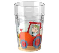 HABA Taza de granja con purpurina para niños, con efecto brillante, perfecta para agua, zumo y té, práctica para manos pequeñas, 2012447002