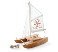 HABA Terra Kids-Kit Catamaran-Juego de Exterior-Barco Vela-8 años y más-306315, Color Blanco, Talla Unica (306315)