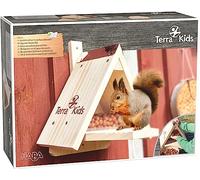 HABA - Terra Kids - Kit de comedero Especial Ardillas - Kit de Bricolaje para casa de Ardilla sólida - Madera PEFC - Exterior y jardín - 306914