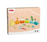 Haba Tren de cumpleaños de Madera para niños de 1 a 6 años | Decoración de cumpleaños