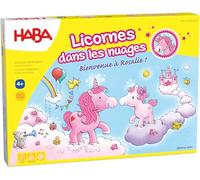 HABA Unicornios en Nubes Bienvenido a Rosalie-Juego cooperativo de Carreras y recolección-4 años y más-Ref 302768