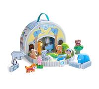 HABA Universo Zoo - Juego de construcción Animales - Figuras - Niño - Caja transportable - A Partir de 18 Meses - 306941, Color Colorido, Talla única