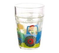 HABA - Vaso brillante Tractor - Niño - Plástico - Reutilizable - Libre de BPA - Antifugas