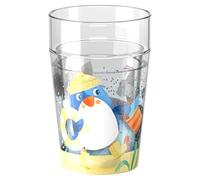 HABA Vaso con purpurina, diseño de pingüino, con efecto brillante, perfecto para agua, zumo y té, práctico para manos pequeñas, 2012447001