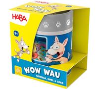 HABA Wow Wau 2010889001 - Juego de Tazas de Dados Yatzy para Perros Divertidos a Partir de 5 años, Reglas Simples para divertirse rápidamente