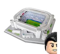 Habarri Santiago Bernabeu Stadion Puzzle 3D - Puzzle-Stade 3D - Estadio de fútbol 3D para niños y adultos - Modelo de estadio de fútbol - Modelo de construcción - 101 elementos