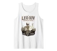 Habemus Papam León XIV Tour Mundial Papa Católico Vintage Camiseta sin Mangas