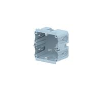 Habengut - Caja de 1 Compartimento para Canal de parapeto 130 x 60 mm - para Unidades comerciales