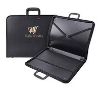 Habercrafts HC_Portfolio_a4 Carpeta de Arte, Vinilo, Negro