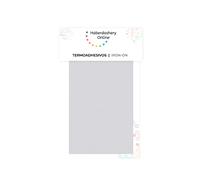 Haberdashery Online 1 Parche Termoadhesivo Elástico. Tela reparadora de plancha para proteger y reparar ropa, pantalones, chaquetas, camisetas. 45x12 cm (210. Plata)