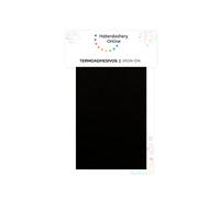 Haberdashery Online 1 Parche Termoadhesivo para Chándal. Tela Reparadora de Plancha para Proteger y Reparar Ropa Deportiva, Pantalones, Chaquetas, Camisetas. 45x12 cm (Negro)