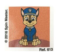 Haberdashery Online Kit medio punto con dibujos de La Patrulla Canina. Punto de cruz manualidad DIY para niños, incluye cañamazo e hilos de colores según estampado. Lienzo de 18 x 15 cm.