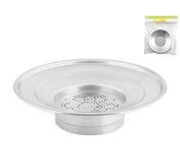 Habi 450 450-Colador de Aluminio de Capacidad (25 cm), Metal, Plateado, 25 cm