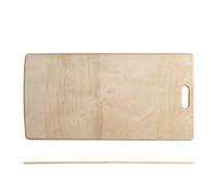 Habi Pala para horno de madera con mango, 40 x 80 cm